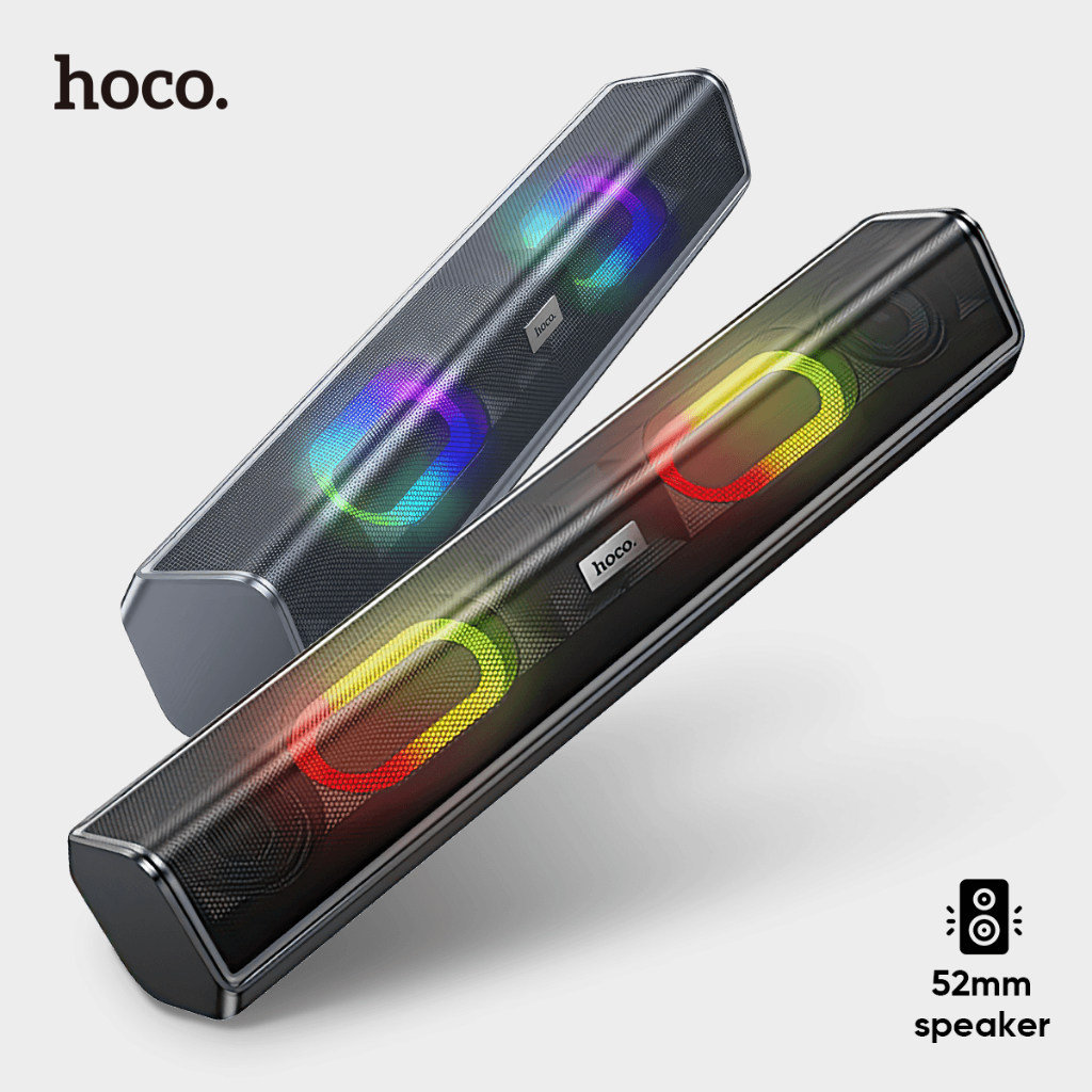 Jual Hoco Soundbar Speaker Desktop Bluetooth Wireless Dua 10W Speaker ...