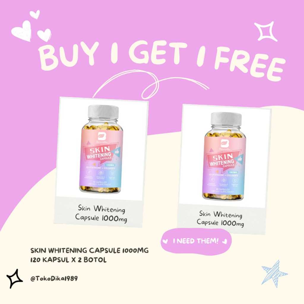 Jual BUY GET FREE BEWORTHS SKIN WHITENING GLUTATHIONE COLLAGEN MG Shopee Indonesia