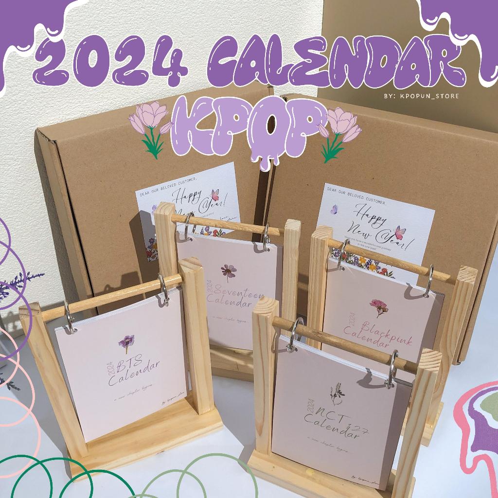 Jual KALENDER KPOP 2024 by.kpopunstore 2024 KPOP CALENDAR Shopee