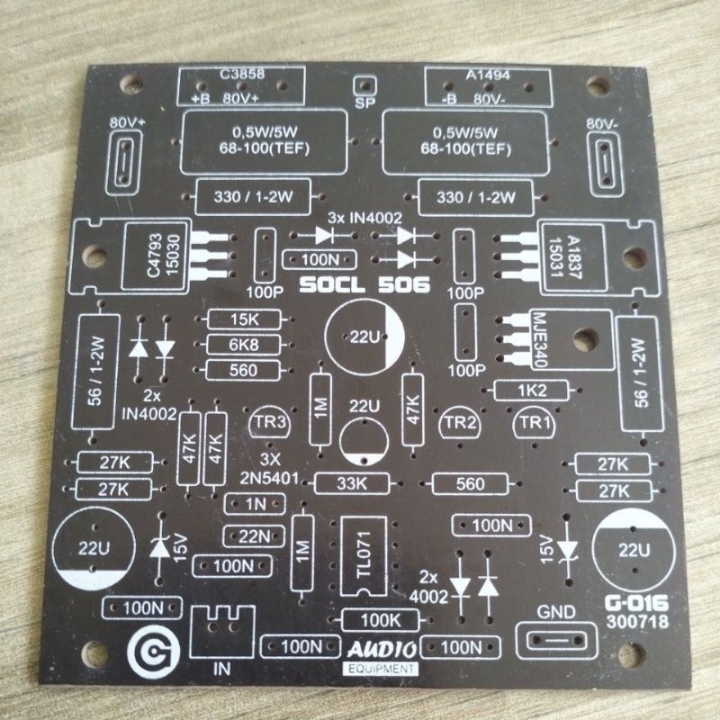 Jual PCB driver power amplifier Super OCL SOCL 506 | Shopee Indonesia