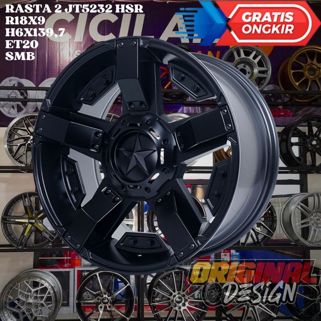 Jual Velg Mobil Ring 18 HSR RASTA 2 R18 UNTUK PAJERO FORTUNER DMUX COLORADO Shopee Indonesia