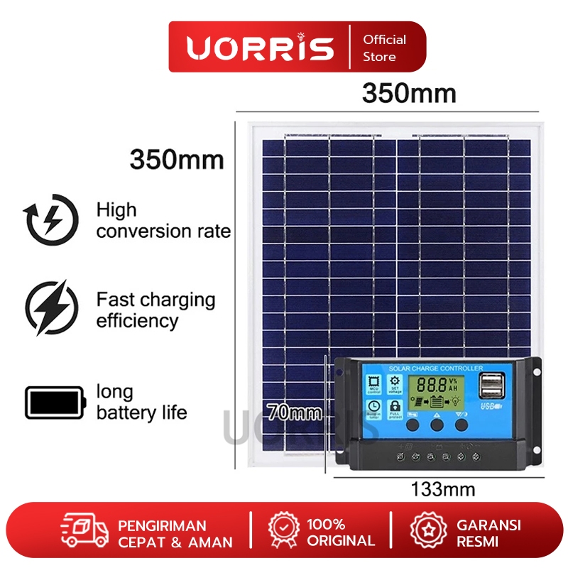 Jual 【Beli 1 Dapat 2！】60W/100W SOLAR PANEL PANEL SURYA PEMBANGKIT ...