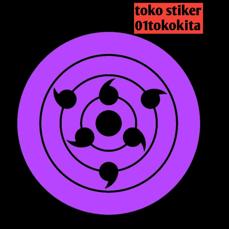 Jual Sticker cutting mata sharingan dan rinnegan sasuke 2 warna anime ...