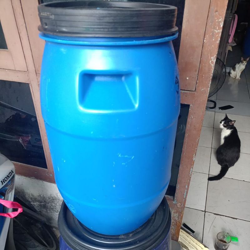 Jual Tong Sampah Drum Plastik Ukuran Liter Shopee Indonesia