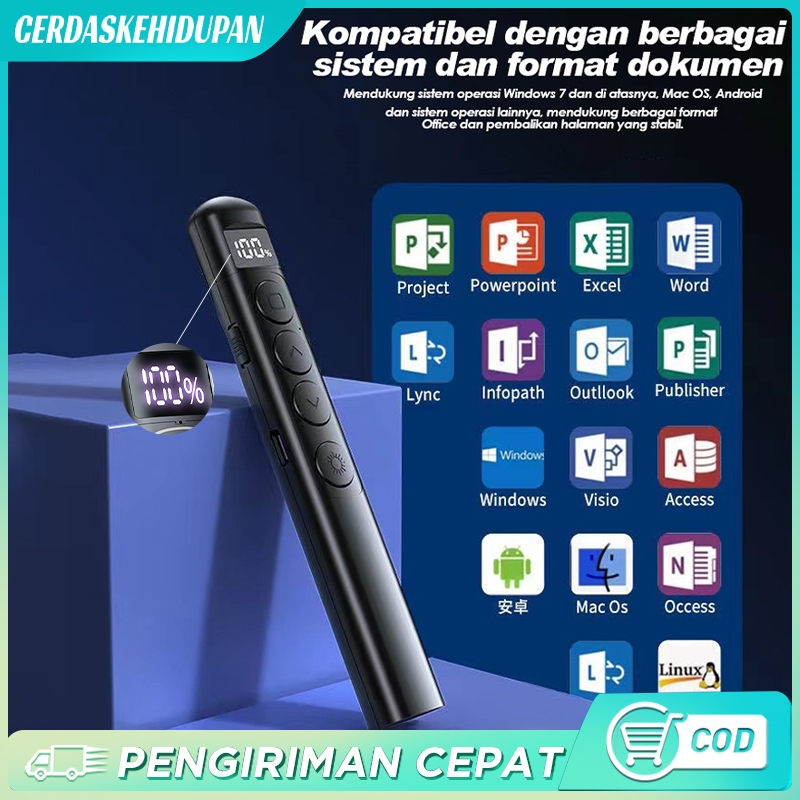 Jual S Wireless Laser Pointer Presentasi Rechargeable Remote Control