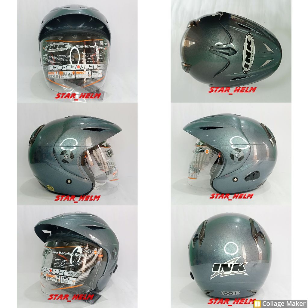 Jual HELM HALF FACE INK CX25/ INK TOPI MODEL BARU ORIGINAL 100% ...