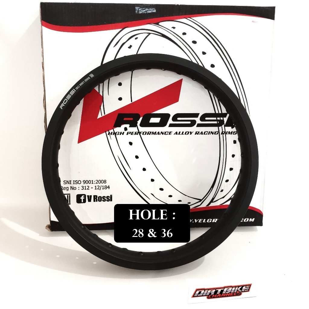 Jual VELG ROSSI Alloy Ring 18 Lubang Hole 36 28 Velg Belakang KLX CRF ...