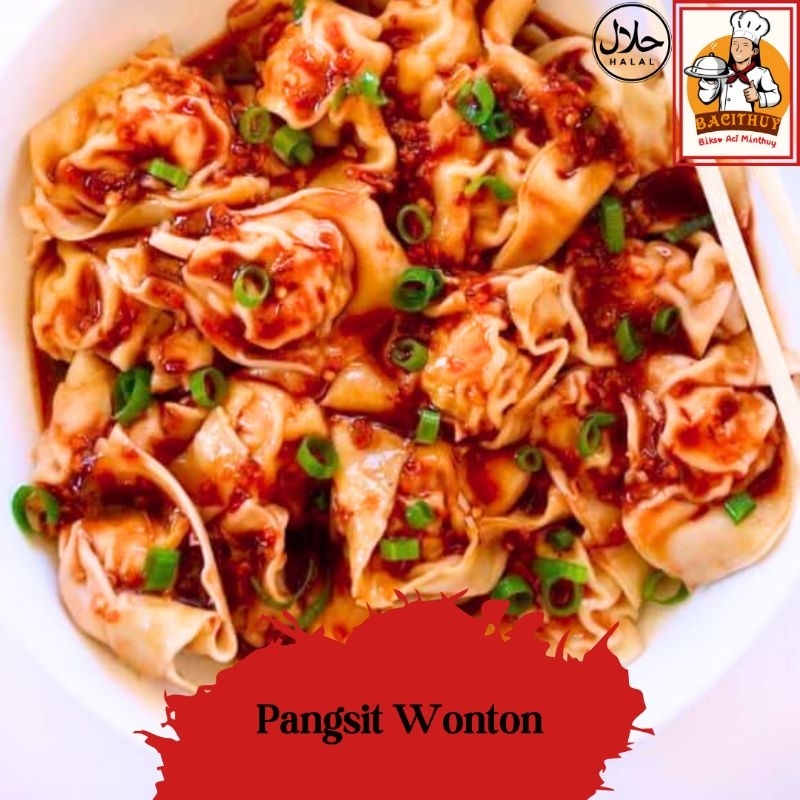 Jual Pangsit Wonton Pedas Viral Pangsit Kuah Isi 5 Pcs Pangsit Isi