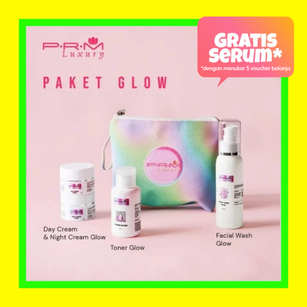 Jual PRM Luxury Skincare Paket Glow Lengkap BPOM Halal Original