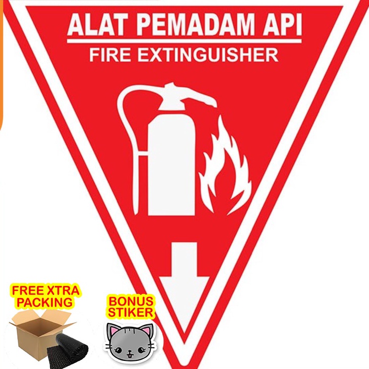 Jual Kirim Langsung Promo Sign Rambu APAR 20x20cm. Plat acrylic. Rambu ...
