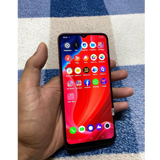 Jual REALME C12 3/32 4G LTE HANDPHONE ANDROID SECOND MURAH | Shopee ...