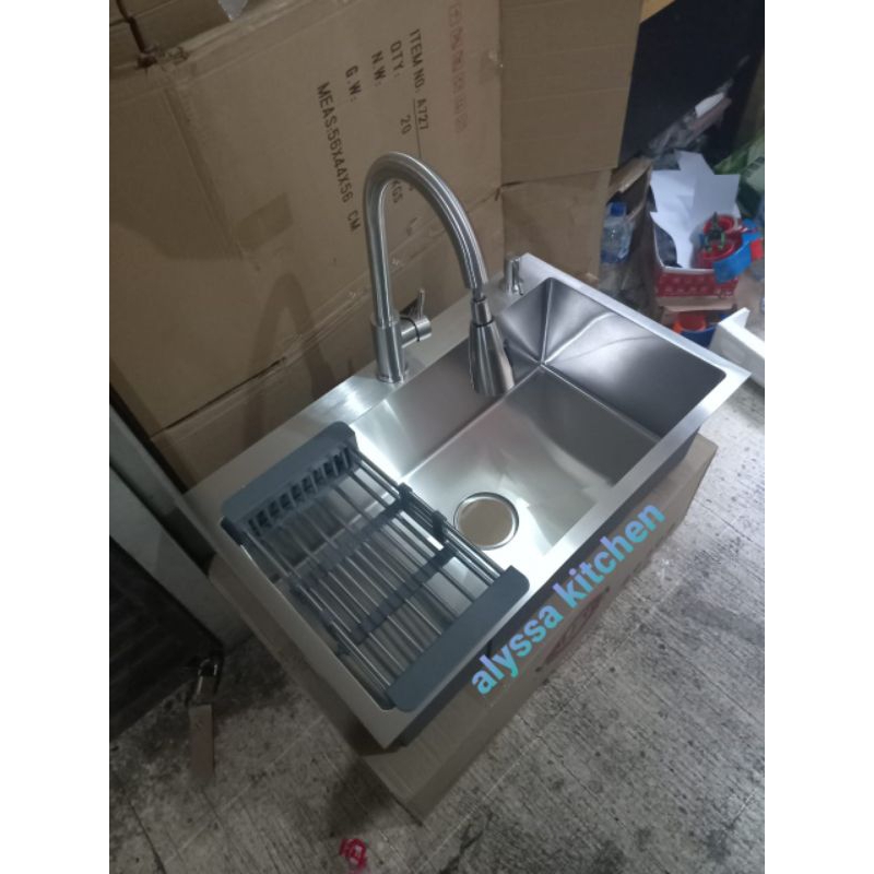 Jual Paket Komplit Kitchen Sink Valpra Stainless Paket Kran Tarik Stainless Shopee