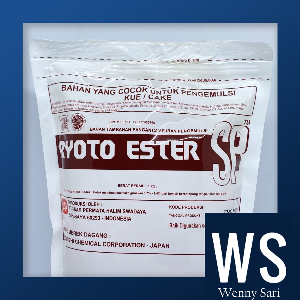 Jual Ryoto Ester SP Kue 1 KG - Cake Emulsifier Stabilizer | Shopee ...