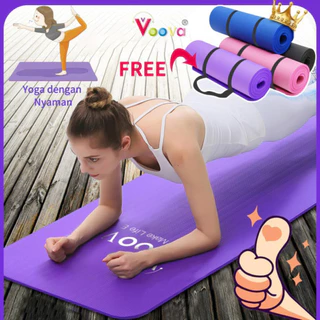 VOOVA Matras Friendly Yoga Mat Anti Slip Tebal Premium Matras Olahraga Sport & Pilates Mat | Gym Mat NBR