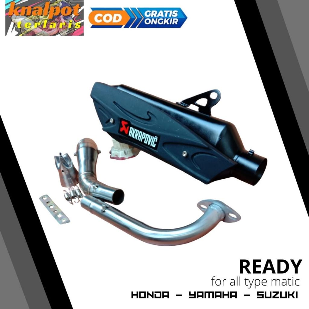Jual knalpot r9 misano nmax 155 new pcx 160 vario 125 150 adv beat ...