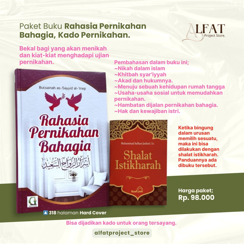 Jual Paket Buku Rahasia Pernikahan Bahagia Kado Pernikahan Sesuai