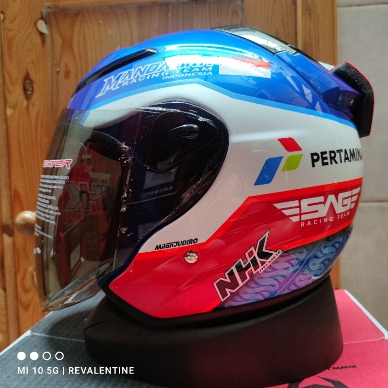 Jual NHK R6 x MANDALIKA Limited Edition PAKET GANTENG ORIGINAL | HELM ...