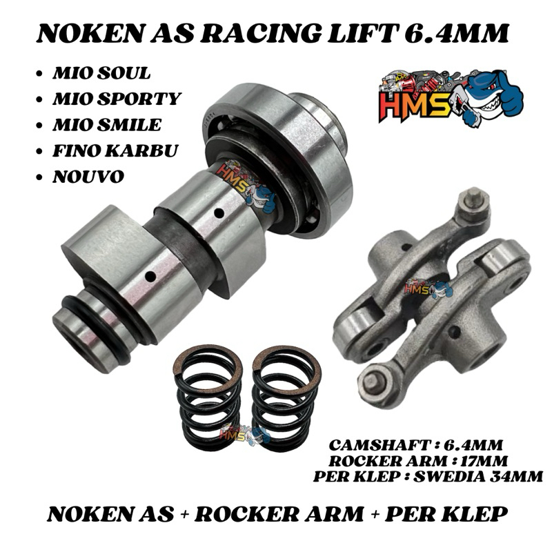 Jual PAKETAN NOKEN AS CAM RACING MIO SPORTY MIO SOUL NOUVO FINO KARBU