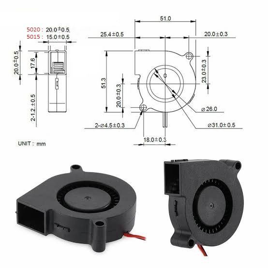 Jual ORIGINAL Exhaust Mini Blower Fan Model Keong 12V | Kipas Pendingin ...