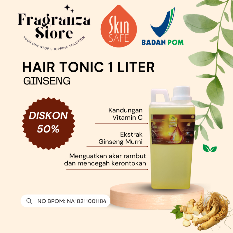 Jual (BPOM) 1 Liter Hair tonic TERMURAH | tonik rambut / vitamin rambut ...