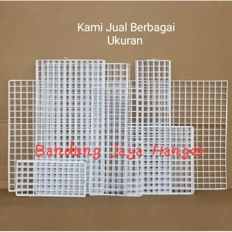 Jual Ram Jaring/Ram Display Aksesoris Dinding kawat ukuran 95cm x 45 cm
