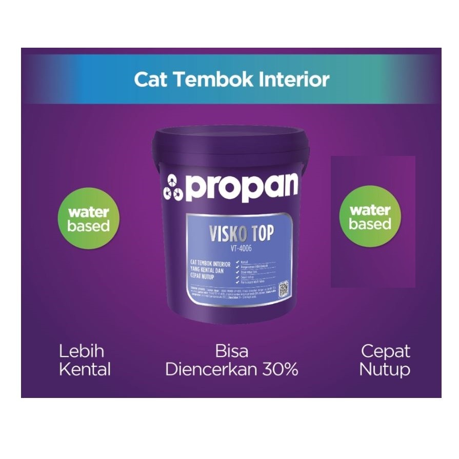 Jual Propan Visko Top White 25 Kg 25kg Pail Cat Tembok Interior Kental And Gampang Nutup Vt 4006 1445