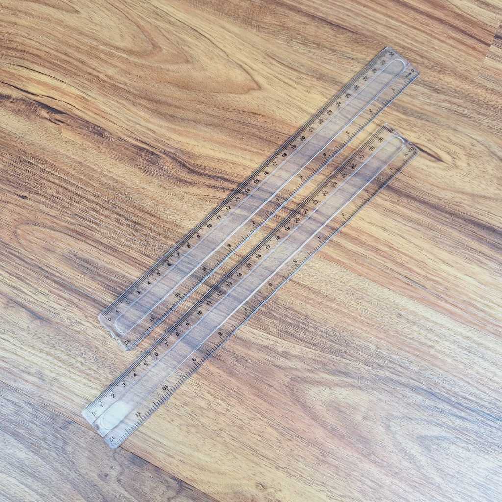 Jual Penggaris Plastik Mika 30 CM Transparent Ruller | Shopee Indonesia