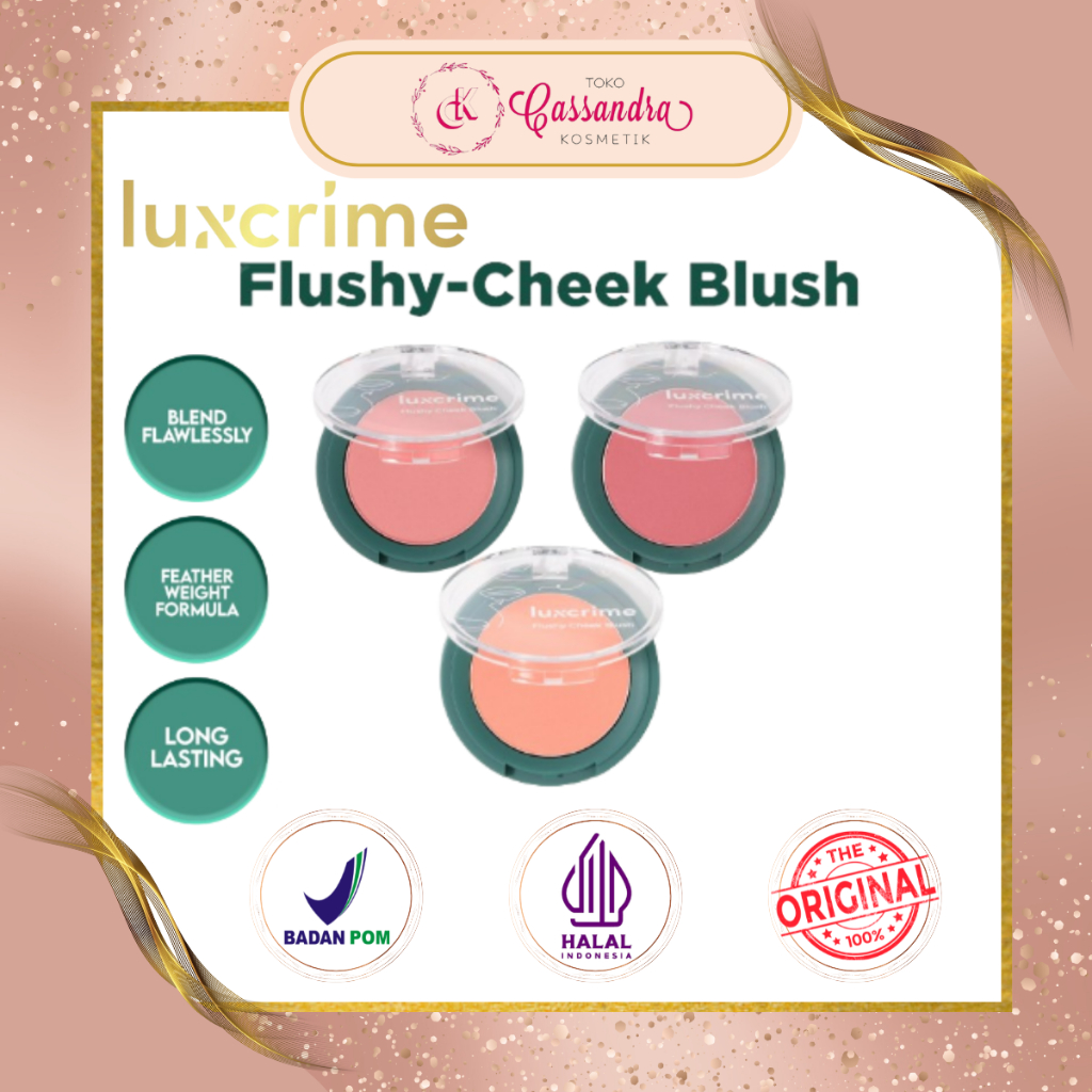 Jual LUXCRIME FLUSHY CHEEK BLUSH ALL VARIAN | Shopee Indonesia