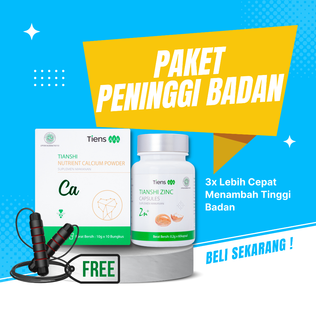 Jual Peninggi Badan Tiens Original | Kalsium & Zinc Peninggi Badan