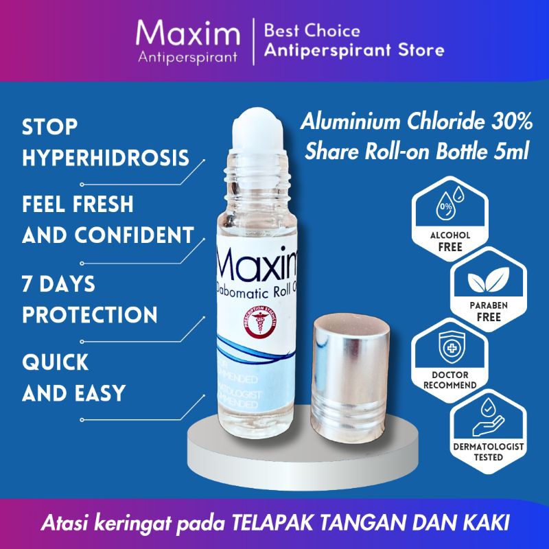Jual Maxim Antiperspirant 30 5ml Untuk Telapak Tangan dan Kaki