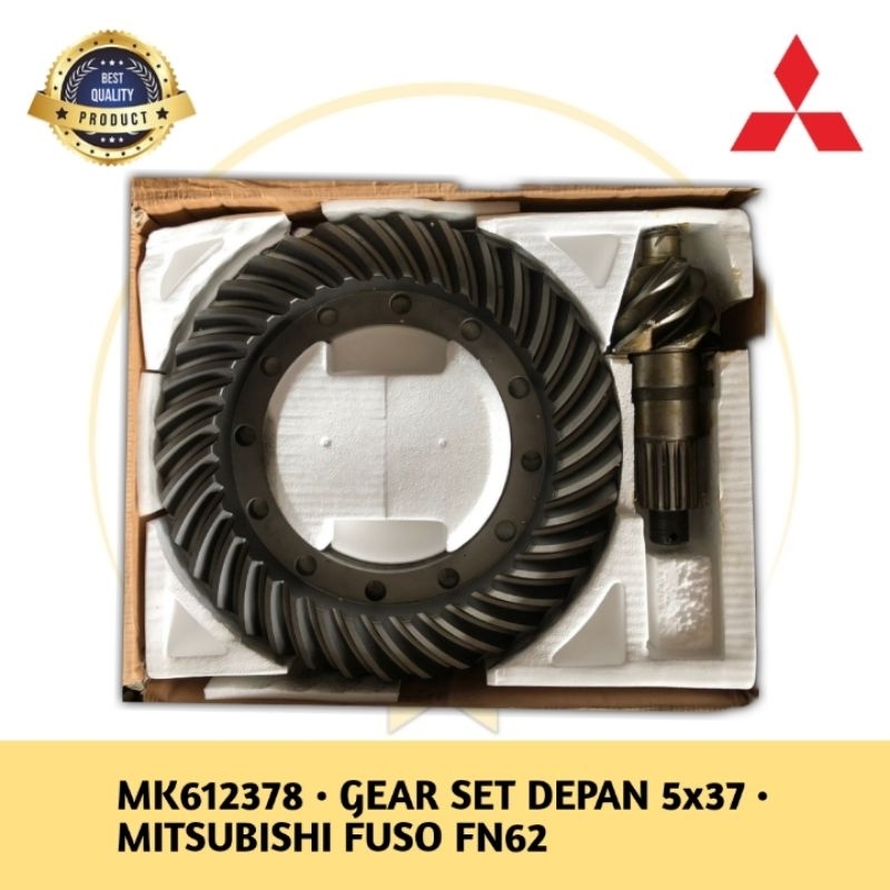 Jual MK612378 GEAR SET DEPAN 5x37 CROWN WHEEL PINION MITSUBISHI FUSO ...