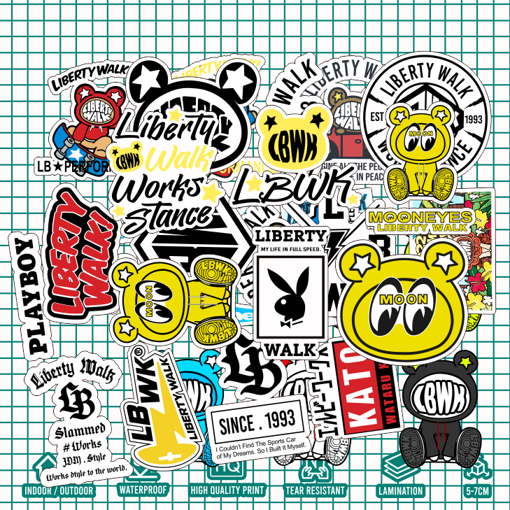 Jual KARIMAKE Sticker Pack JDM LIBERTY WALK LBWK KUMA | Shopee Indonesia