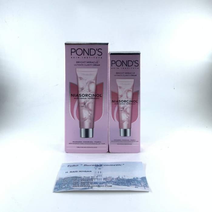 Jual Ponds Bright Miracle Ultimate Clarity Cream Niasorcinol Shopee