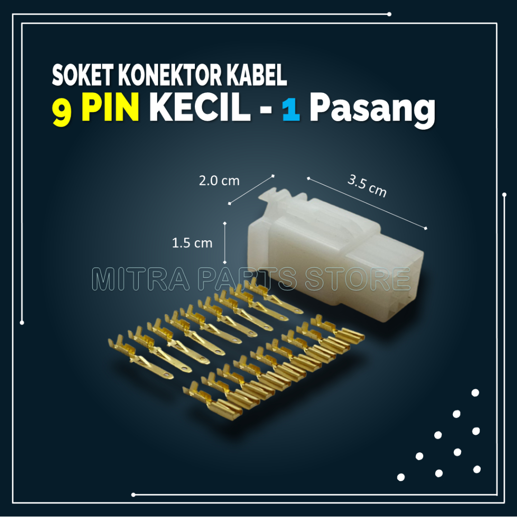 Jual Soket Sambungan Kabel Motor Pin Kecil Set Skun Socket Konektor Kabel Motor Mobil