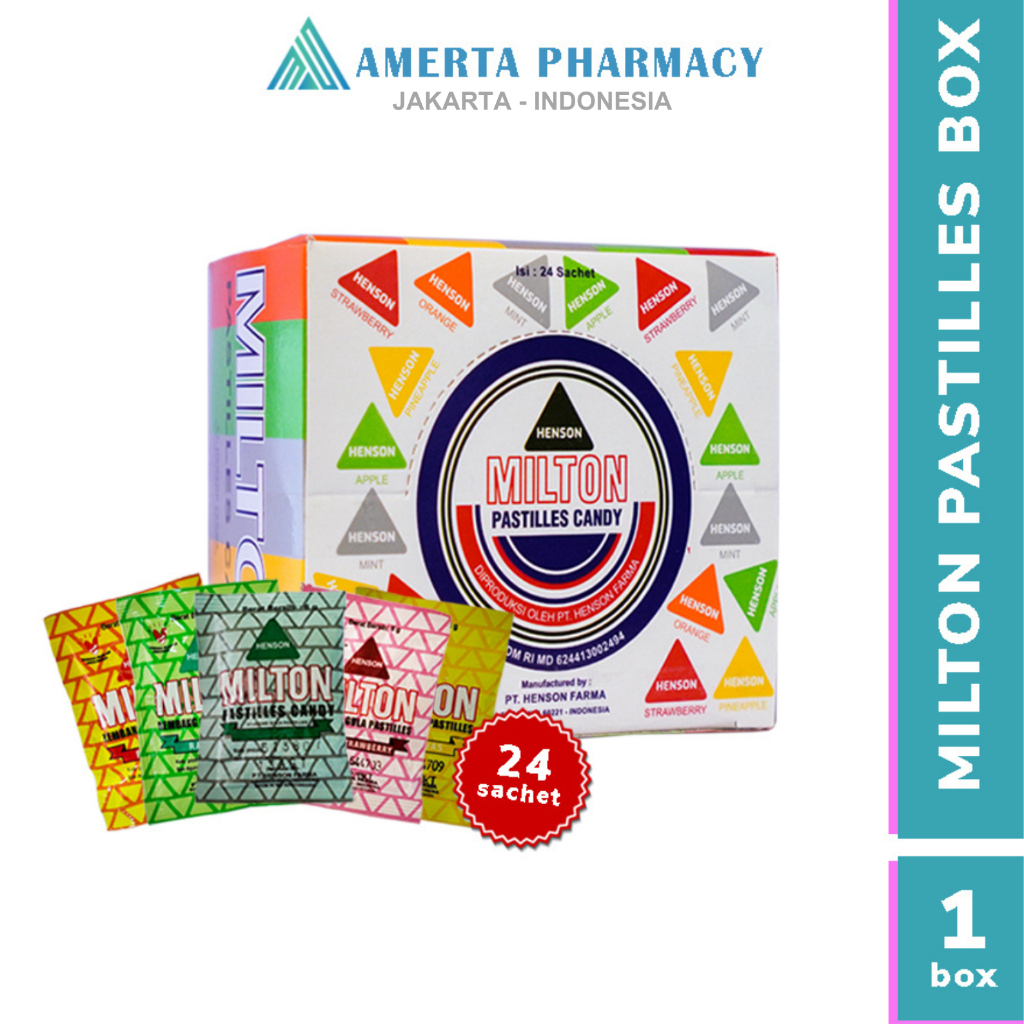 Jual Milton Pastilles Box Isi 24 Sachet 5 Varian Rasa | Shopee Indonesia