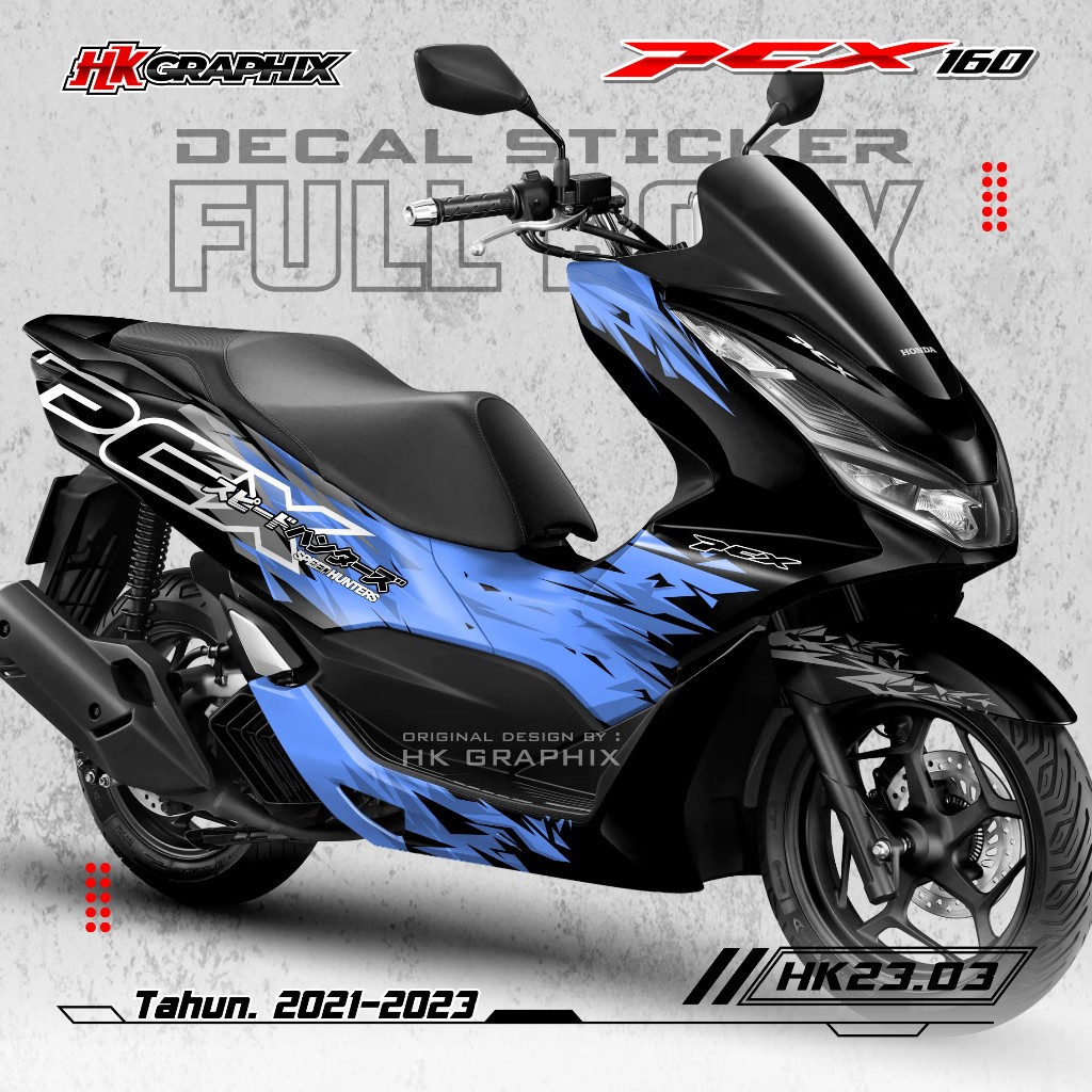 Jual Sticker Decal PCX 160 Full Body Untuk Tahun 2021 2022 2023 2024 ...
