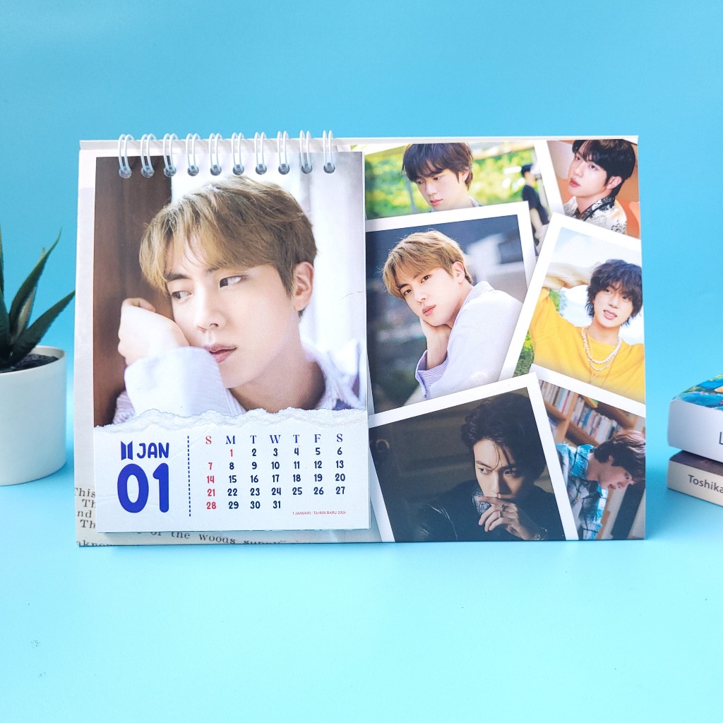 Jual KALENDER MEJA BTS 2024 SEOK JIN Shopee Indonesia