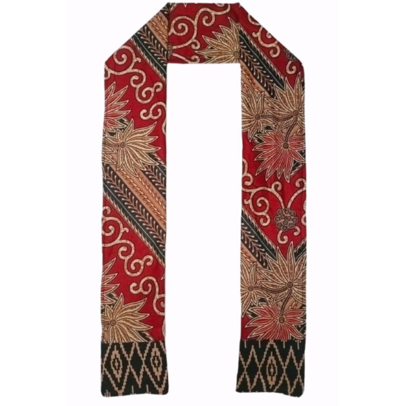 SYAL BATIK MURAH SYAL BATIK INSTAN SCRAF BATIK MERAH/RED