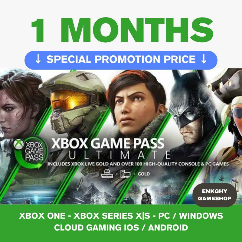 Jual Xbox Game Pass / Gamepass Ultimate 1 Bulan (Console/PC/Windows