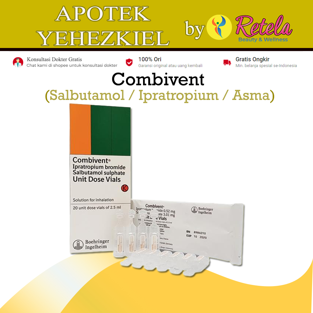 Jual COMBIVENT NEBU 2.5 ML UDV 10 Vial / Salbutamol/ Asma | Shopee ...