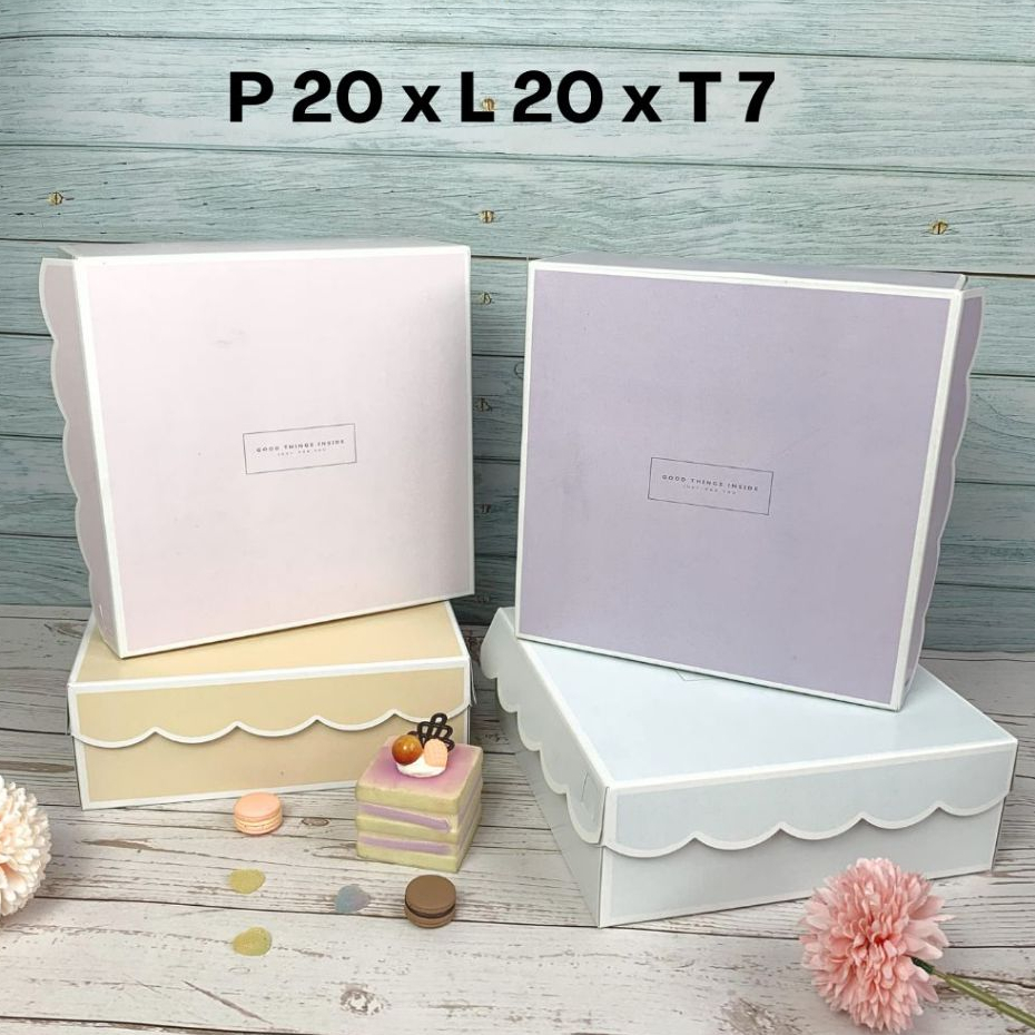 Jual Kotak Kue MEMORY ukuran 20 x 20 / Cake Box / Dus Nasi Pastel / Dos ...