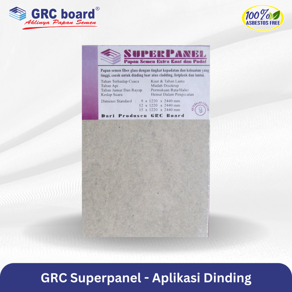 Jual Grc Superpanel Aplikasi Dinding Luar Facade Cladding Papan Semen Papan Grc Board