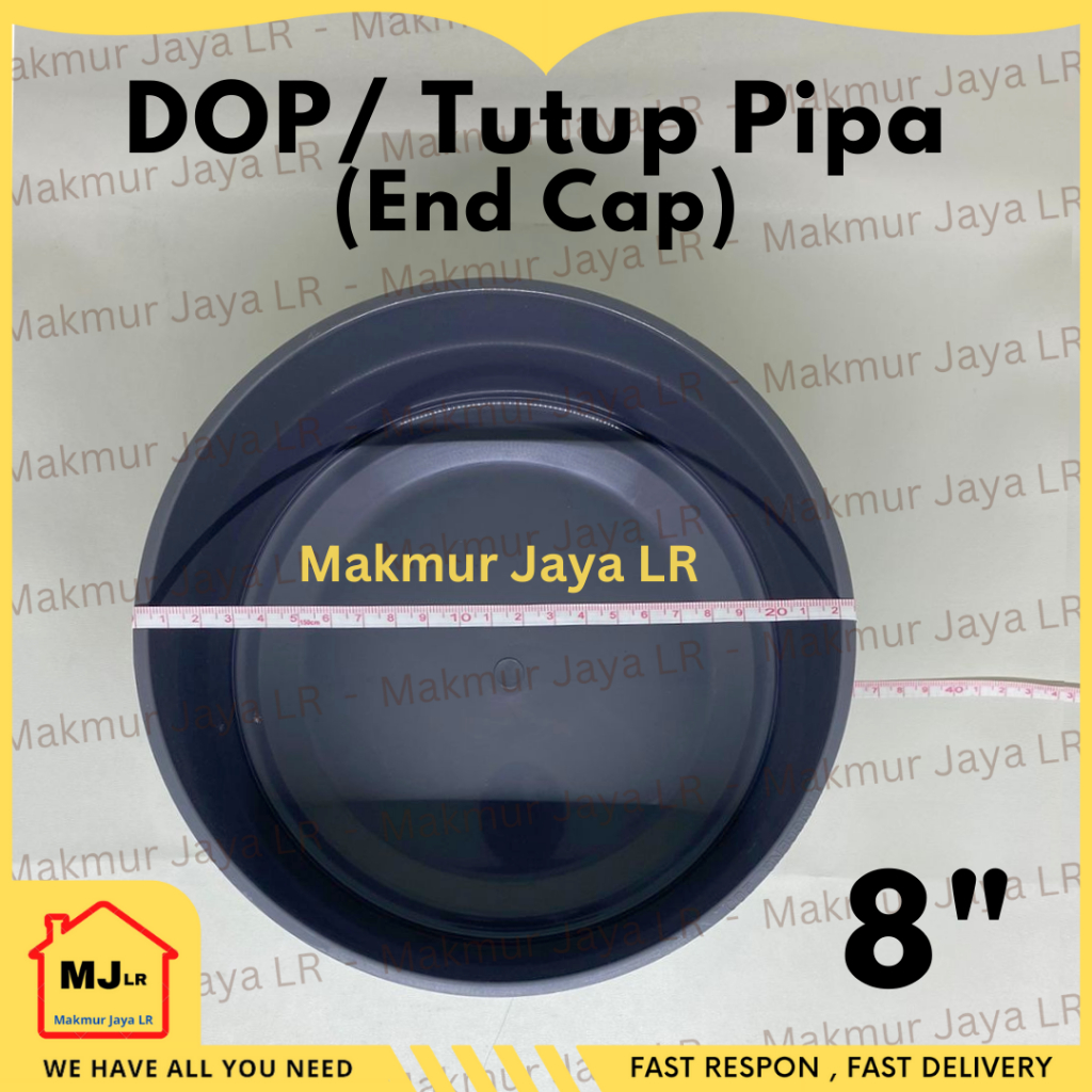 Jual DOP 8 inch PVC Tutup Pipa 8
