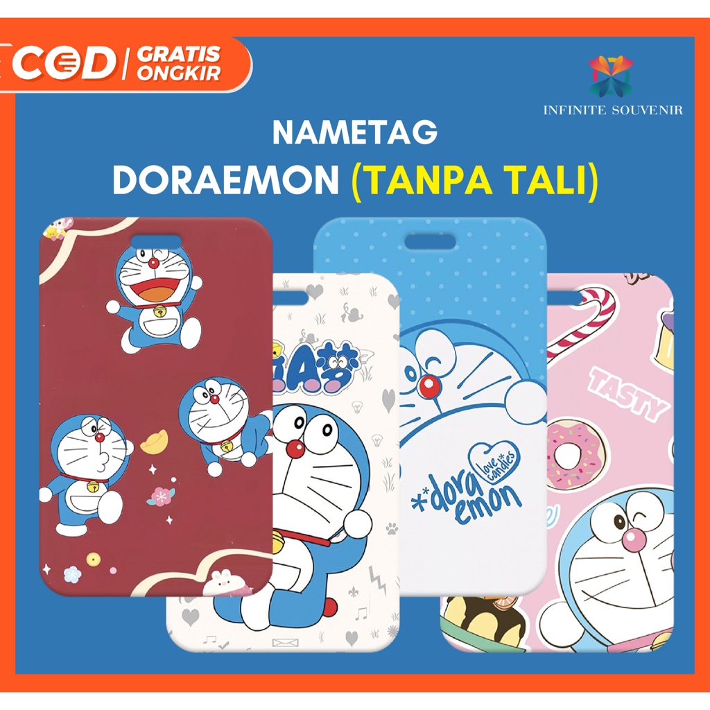 Jual (N009) Nametag Doraemon TANPA TALI / Card Holder Motif Doraemon ...