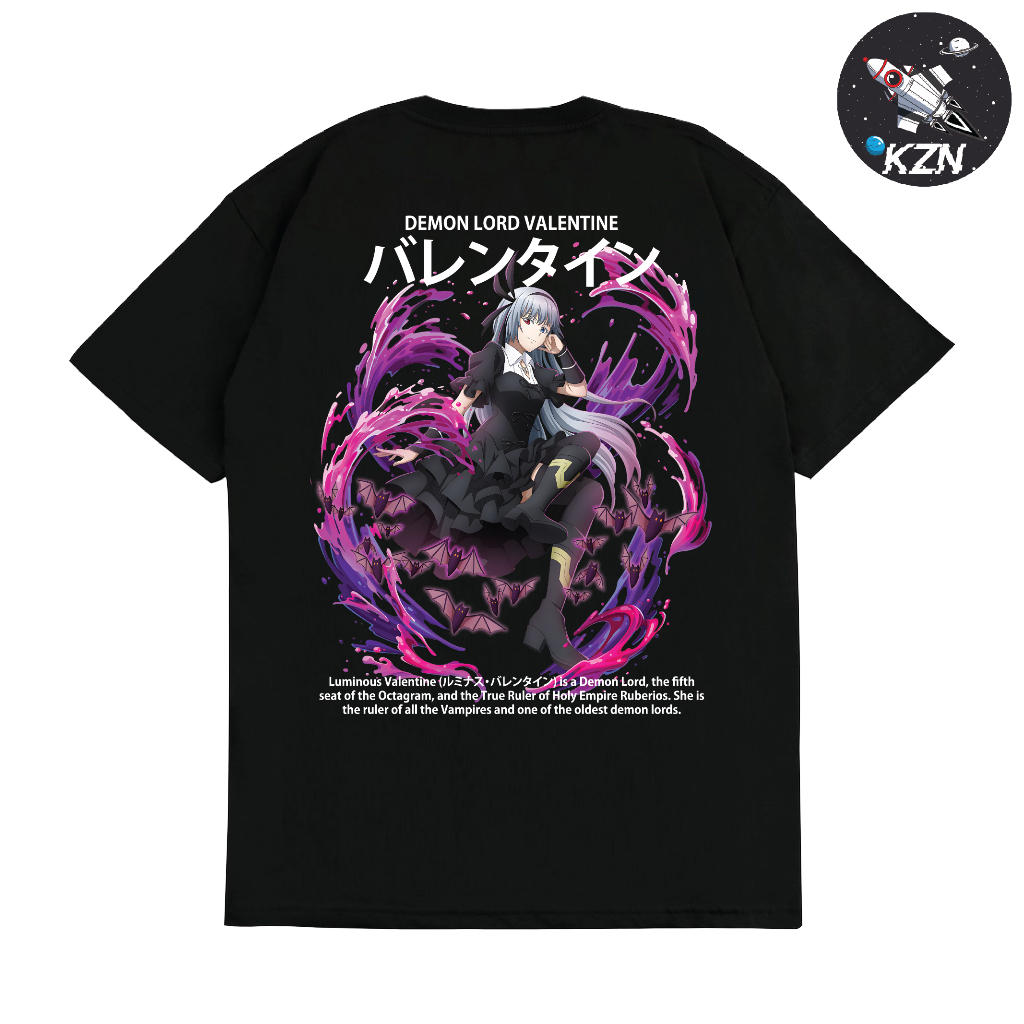 Baju Kaos Luminous Valentine Demon Lord Anime Tensura - Kaos Anime Tensura