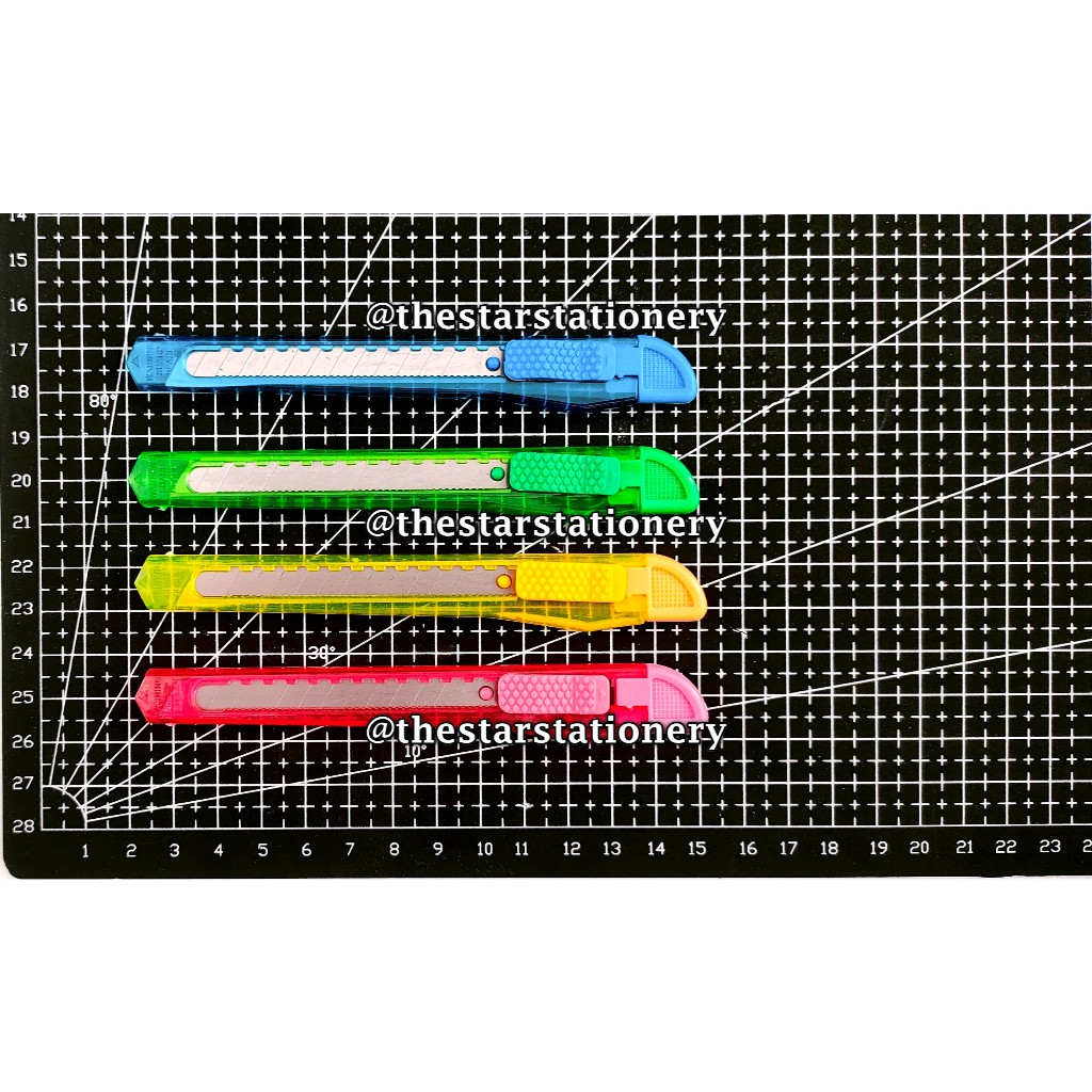 Jual (1 Biji) GROSIR Cutter Renteng Vanco 128 Kecil Transparant ...