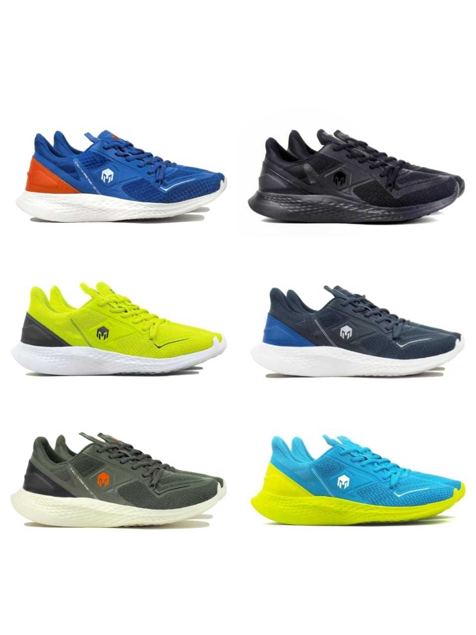 Jual Sepatu Lari Running MILLS TREXIMO OMEGA - Black Neon Gold White ...