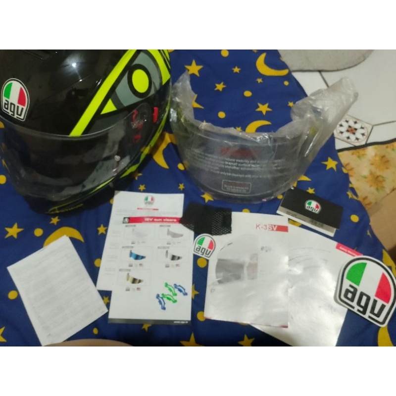 Jual Helm AGV K3 SV Double Visor Full face Second Shopee Indonesia
