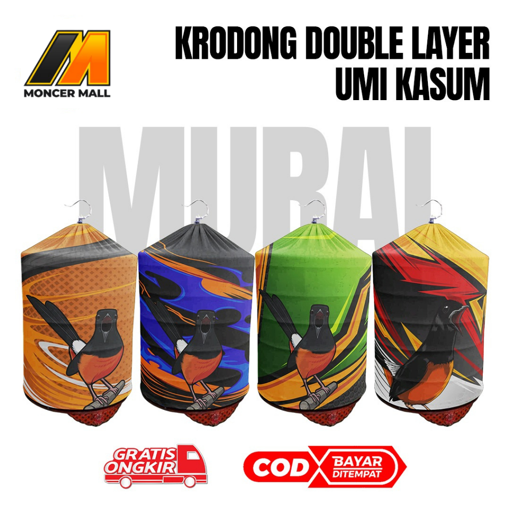 Jual Kerodong Double Layer Murai Batu Original Umi Kasum Krodong