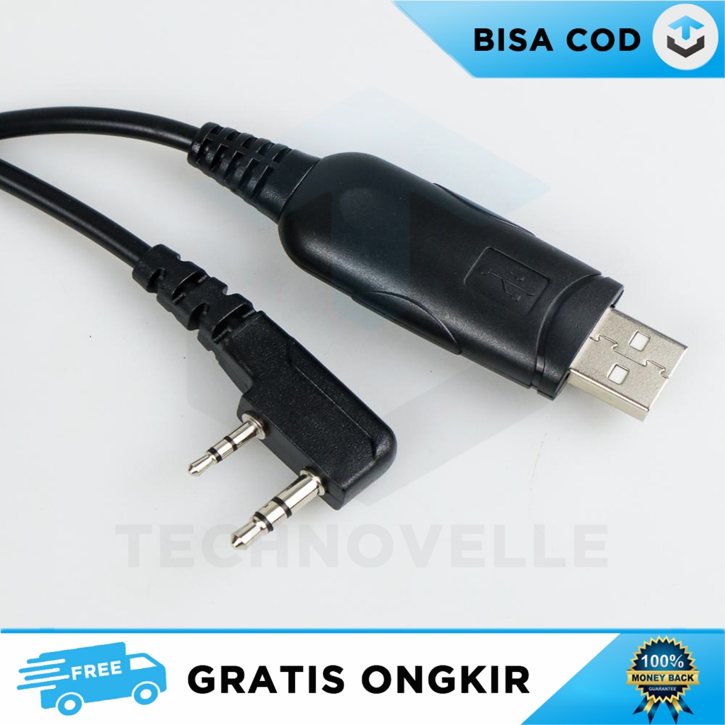 Jual USB CABLE+CD DRIVER PROGRAMMING BAOFENG POFUNG WALKIE TALKIE ...